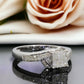 .40Ct Sterling Silver Diamond Engagement/Wedding Ring