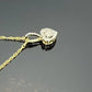 1/5 Ct 10k Gold Diamond Heart Pendant With Yellow Gold chain